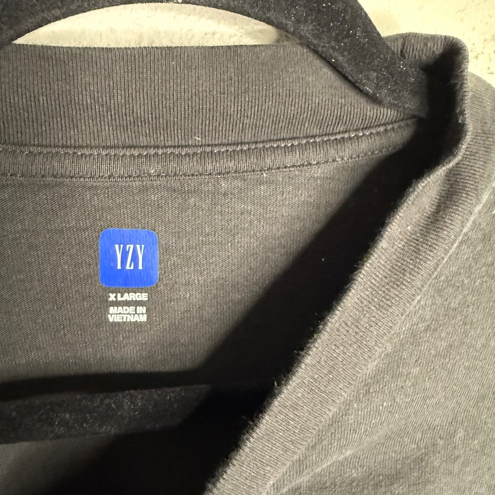 Yeezy GAP x YZY Men's XL Charcoal Mock Neck Long Sleeve T Shirt Casual Athletic - Picture 4 of 4